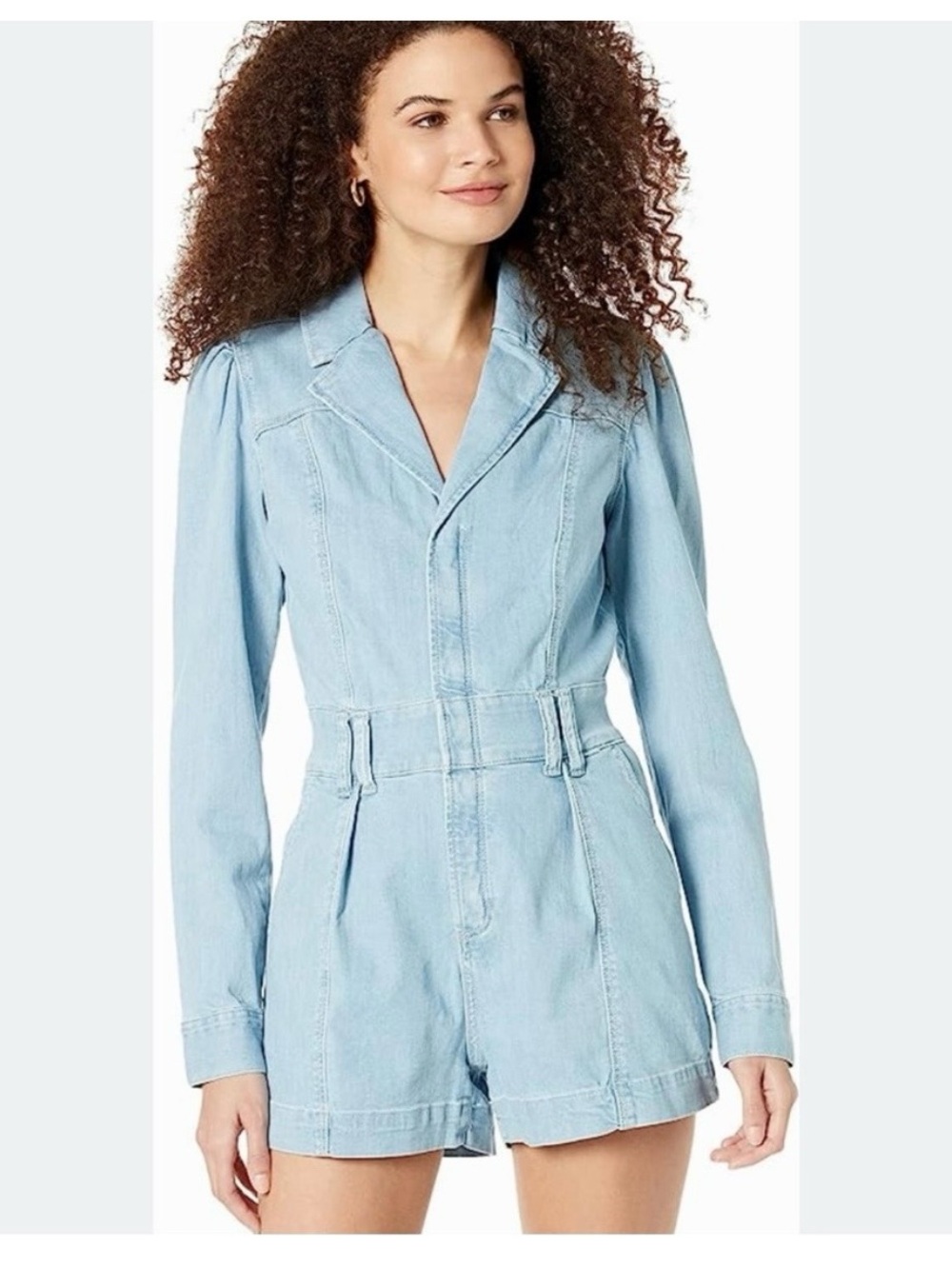 PAIGE Denim Utility Romper Size 2 | Effortless Cool Girl